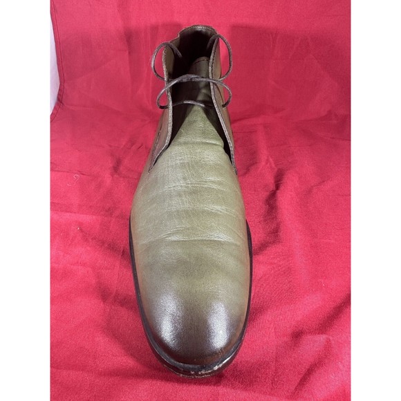 BERLUTI Leather Ankle Chukka Boots UK 11 US 12 Green Patina - Picture 12 of 15